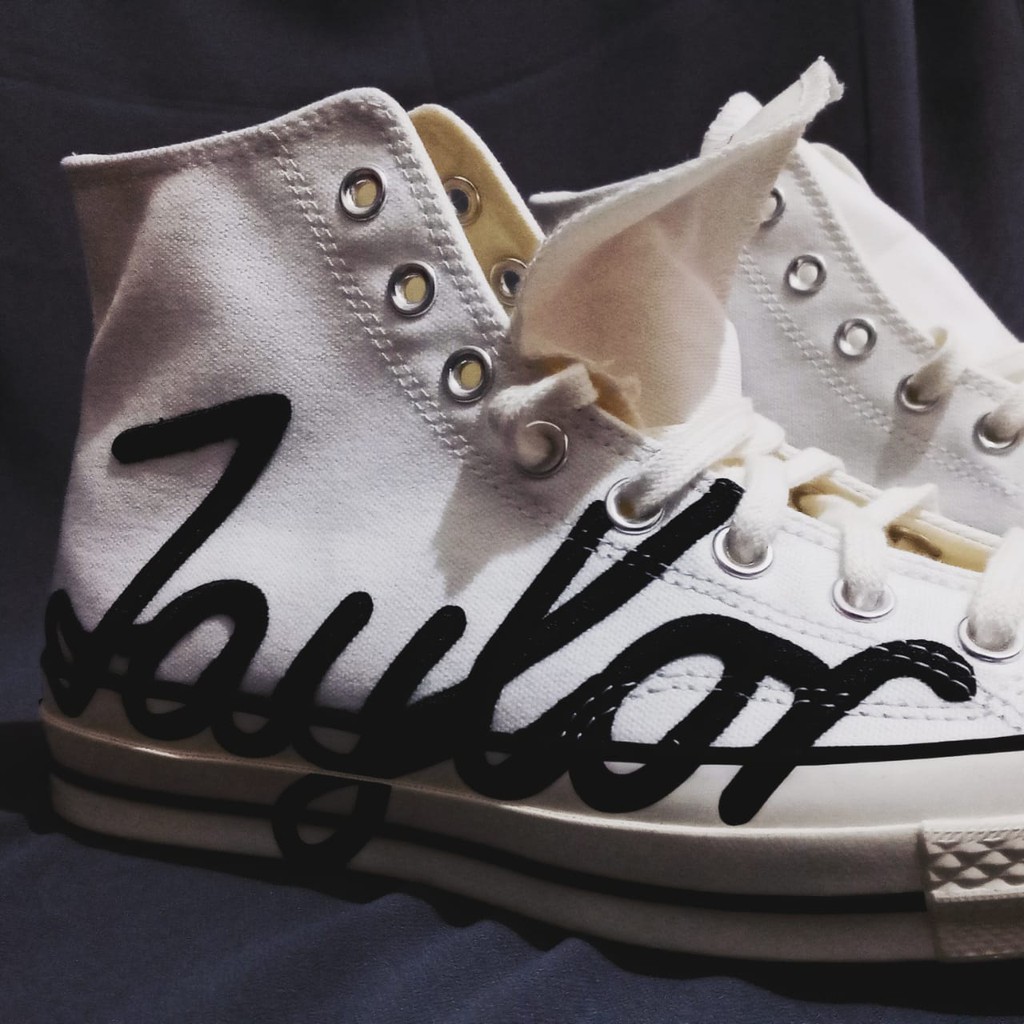 Jual Converse Chuck 70 High Signature White Egret Black ORIGINAL ...
