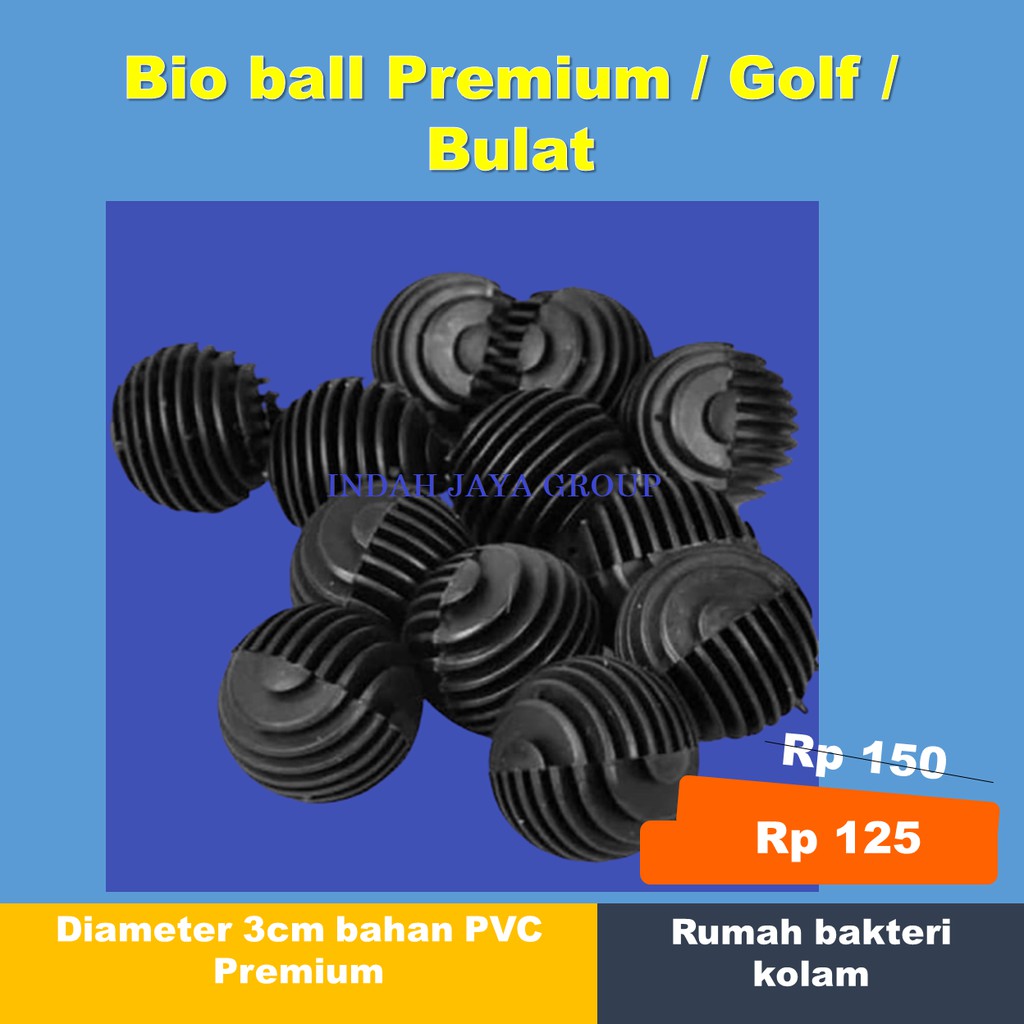 Jual Bio ball Premium / Golf / Bulat diameter 3cm bahan PVC Premium ...