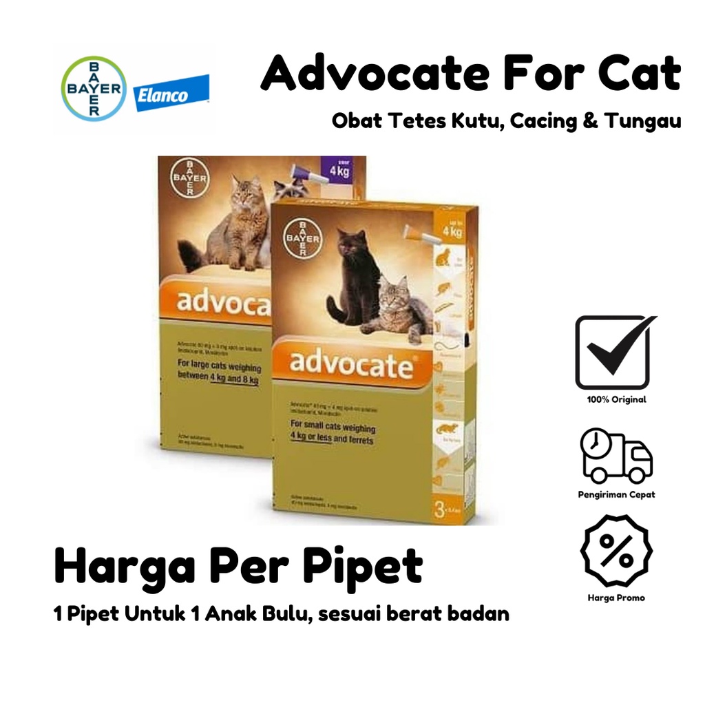 Jual Advocate For Cat Obat Tetes Kutu Cacing Tungau Shopee Indonesia