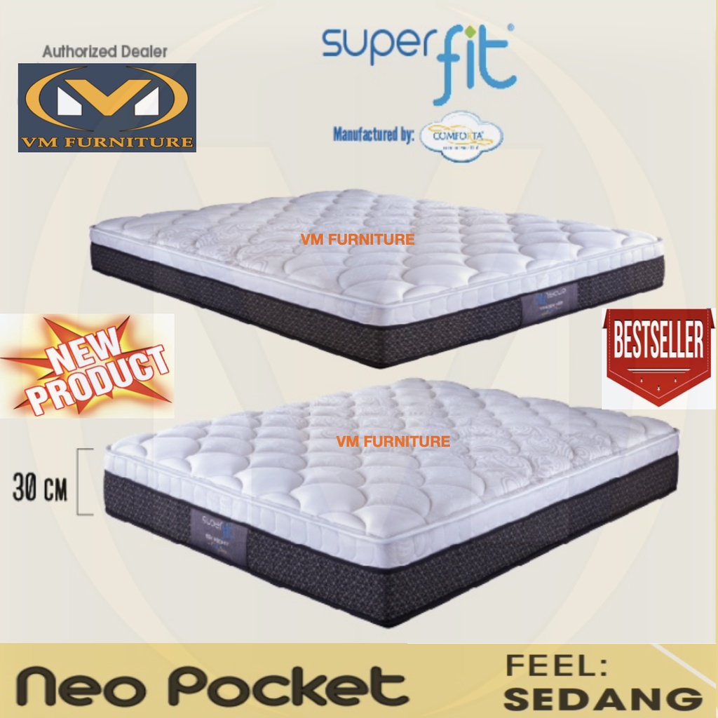 Jual COMFORTA SUPERFIT NEO POCKET Free Sprei Shopee Indonesia