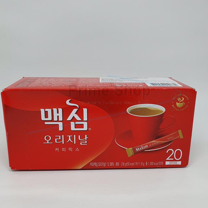 Jual Korean Maxim Original Coffee Mix Instant Kopi Korea kecil | Shopee ...