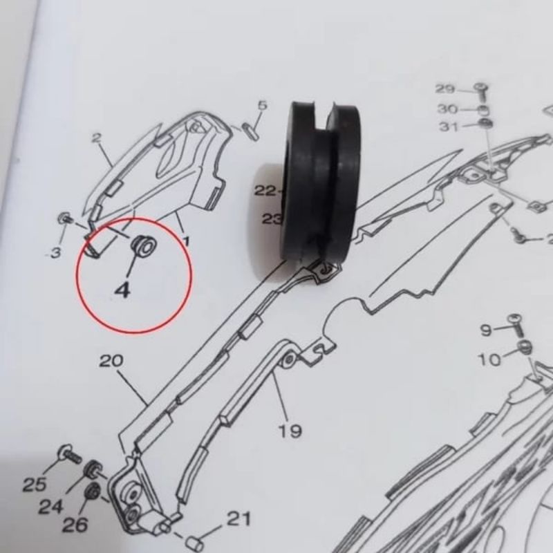 Jual Karet Box Accu Aki Yamaha F1 ZR Vega | Shopee Indonesia