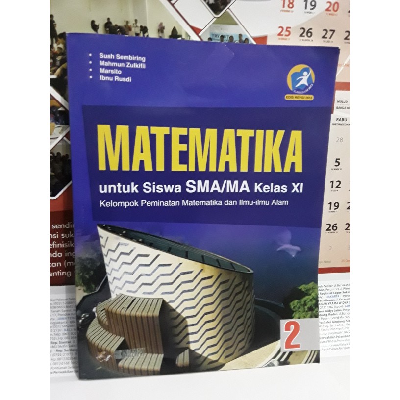 Jual BUKU SMA - MATEMATIKA SMA/MA Kelas XI PEMINATAN K13 REVISI ...