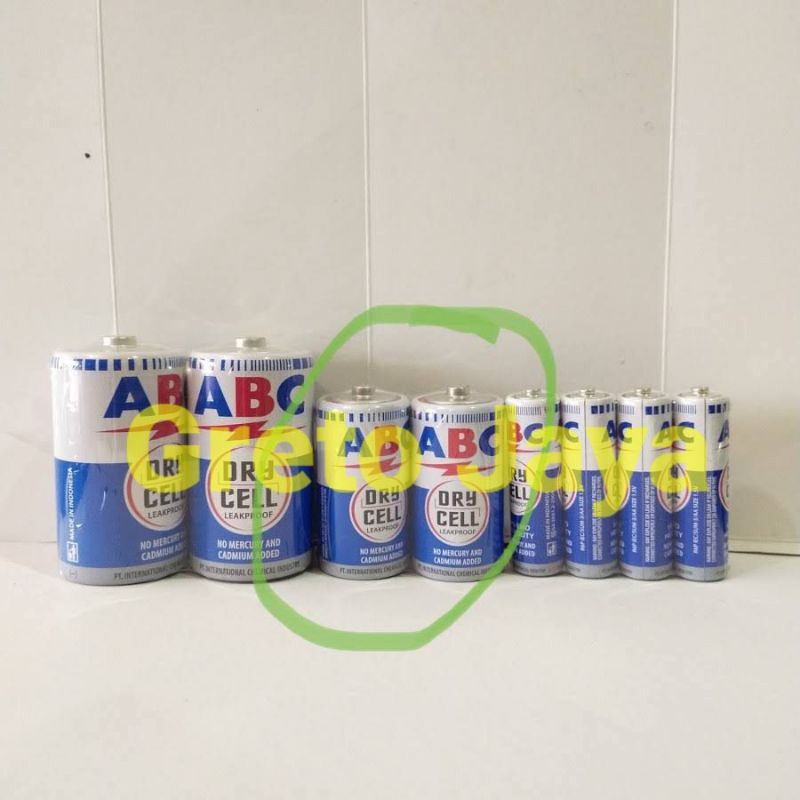 Jual Baterai ABC Tanggung Tipe C Type Ukuran R14 Sedang Batrai Size R ...