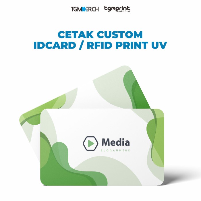 Jual tgm merch cetak custom print custom pvc id card print uv