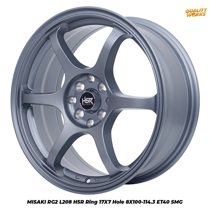 Jual Velg Misaki Rg2 Ring 17 Grey HSR WHEEL R17 Model Advan Rg2 ...