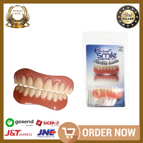 Jual Paket Gigi Palsu Atas Bawah Instan Perfect Smile Gigi Tiruan ...
