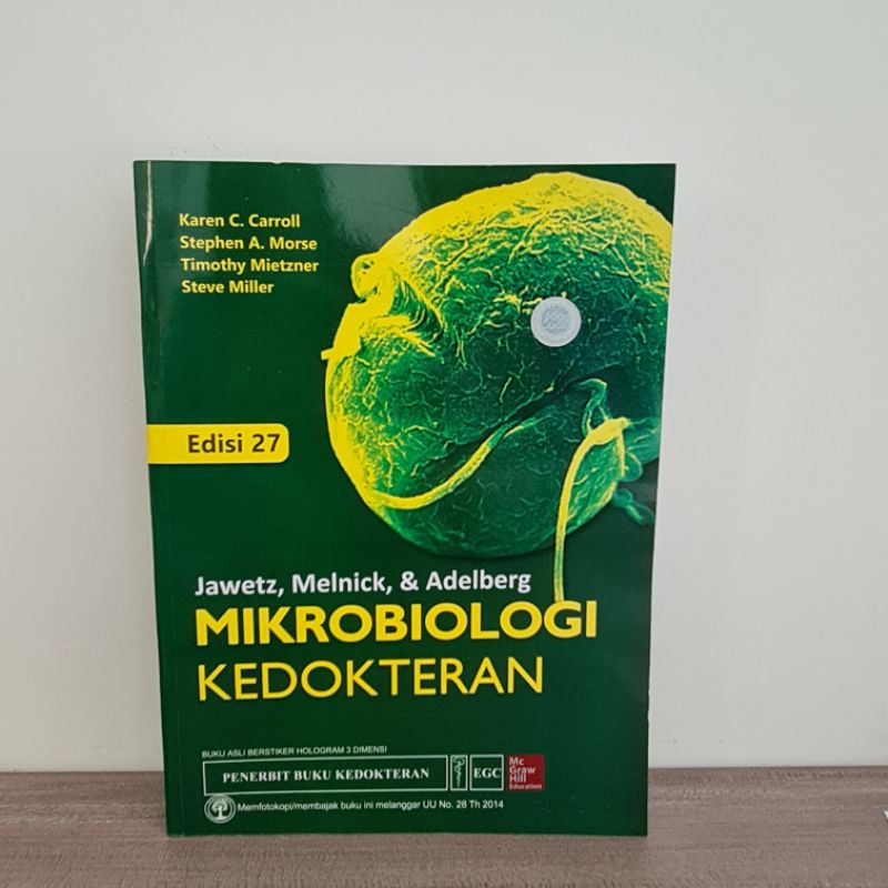 Jual Mikrobiologi Kedokteran Jawetz Edisi 27 (ORIGINAL, PRELOVED ...