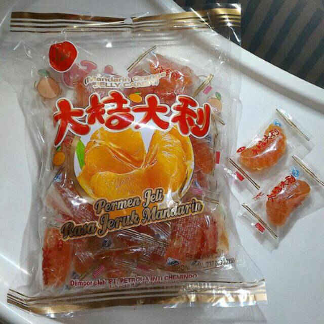 Jual Permen Jelly Rasa Jeruk Mandarin Shopee Indonesia 0818