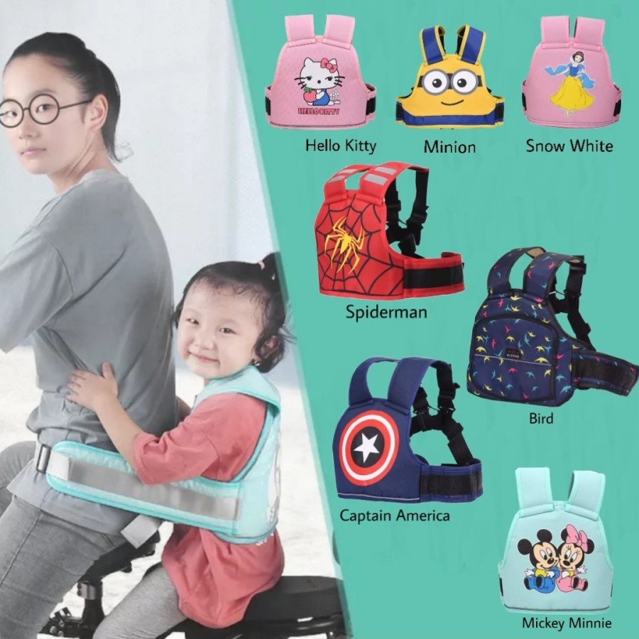 Jual ORIGINAL Sabuk Bonceng Anak / Sabuk pengaman bonceng motor sepeda ...