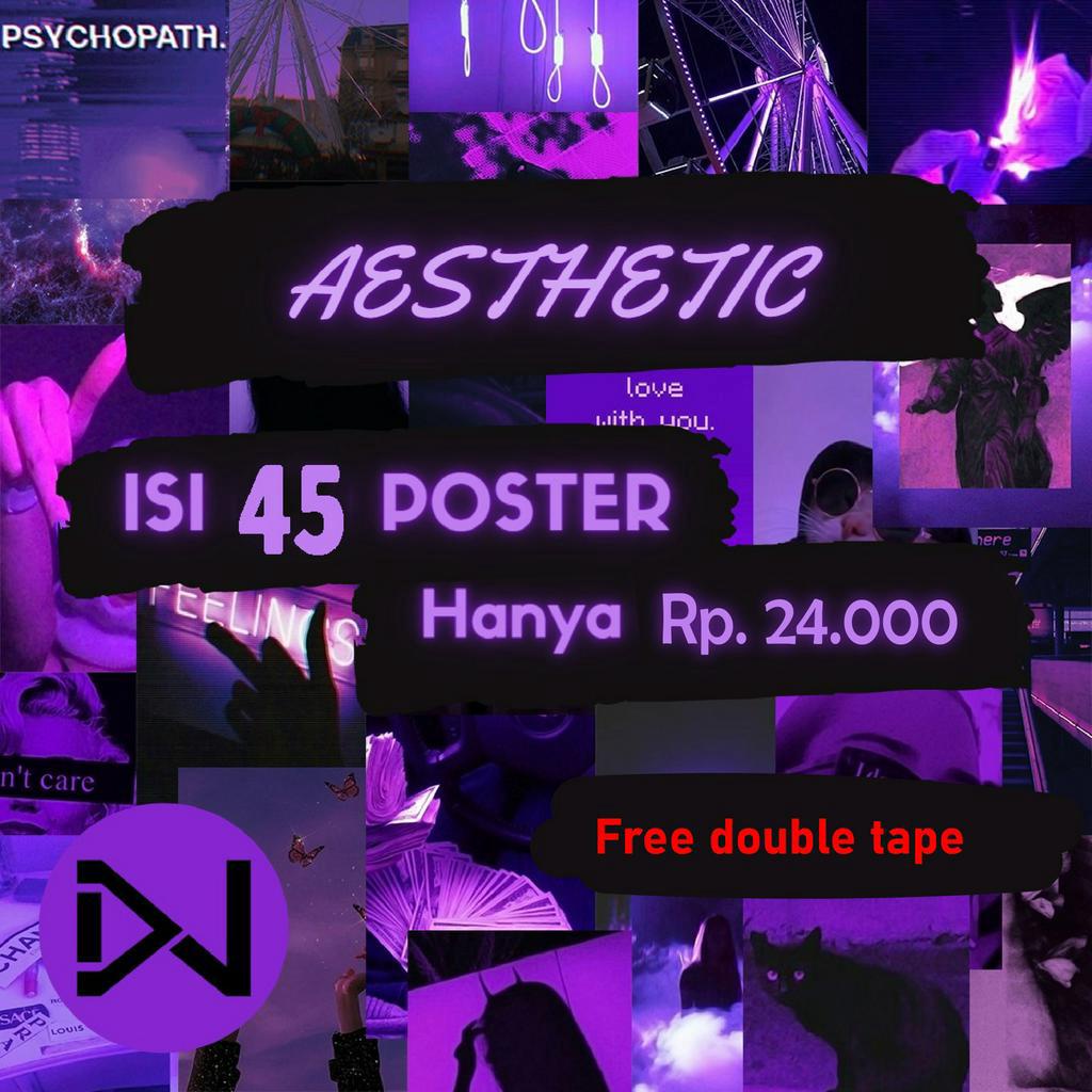 Jual POSTER AESTHETIC ISI 45pcs | POSTER DINDING AESTHETIC | POSTER ART ...