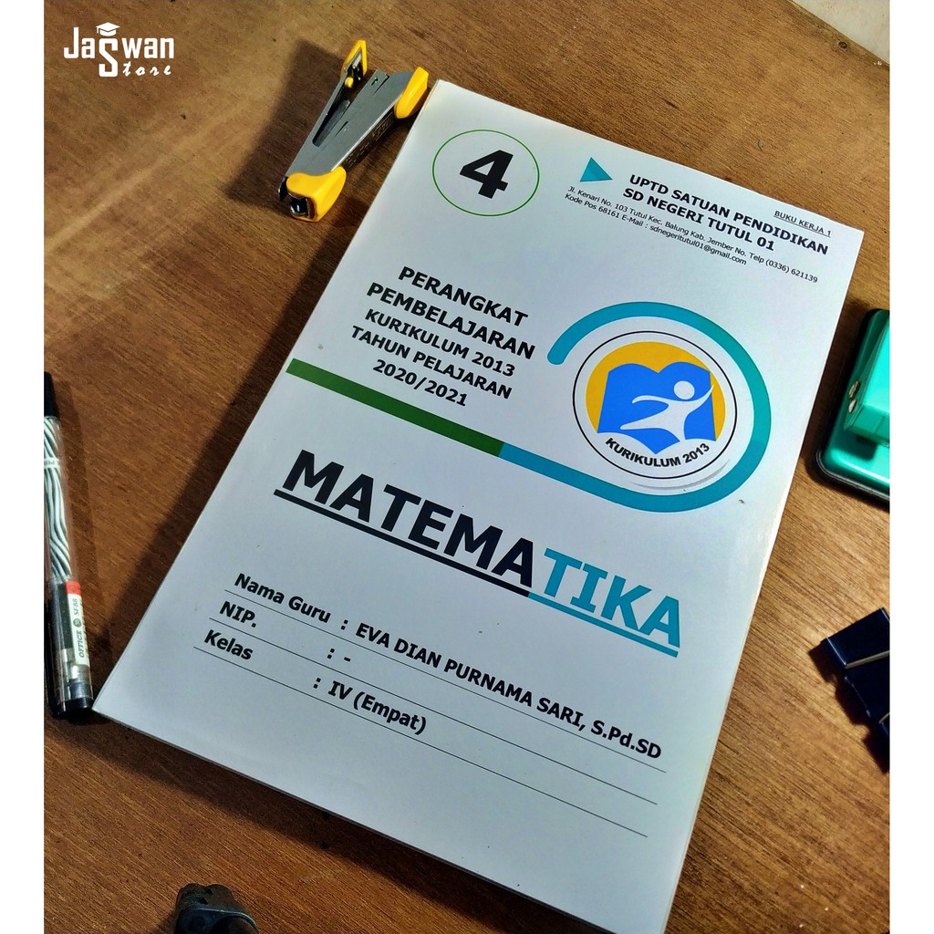 Jual Matematika Kelas 4 Semester 1 Perangkat Pembelajaran SD Kurikulum ...