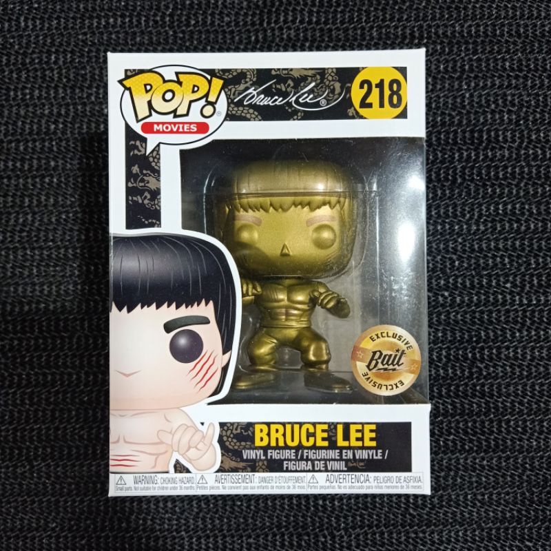Funko Pop! Bruce Lee Gold – Édition Limitée SDCC 2018, Exclusive BAIT #219, Neuve
