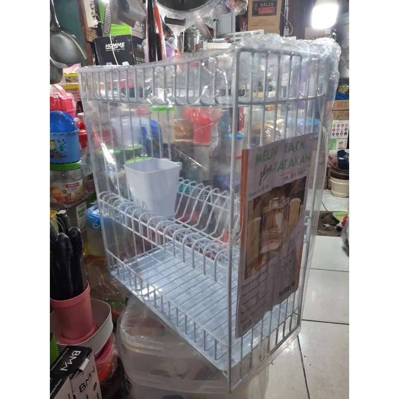 Jual RAK PIRING SUSUN 3 + T. SENDOK + TATAKAN BAWAH MODELINE | Shopee ...