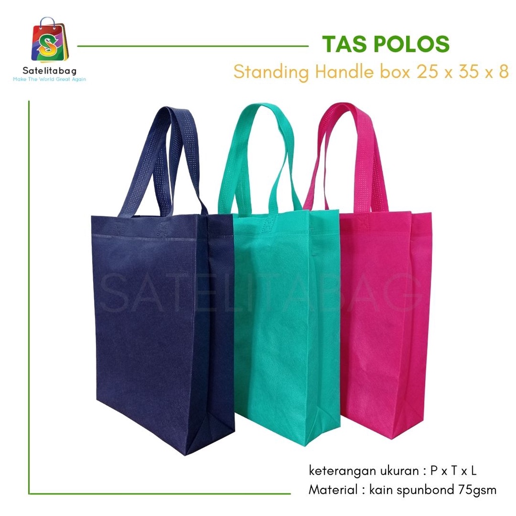 Jual TAS SOUVENIR SPUNBOND STANDING HANDLE 25 x 35 x Shopee