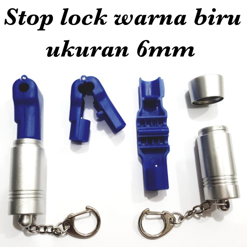 Jual Stop Lock Security Display Stop Lock 6mm Biru Pengunci Anti Maling ...