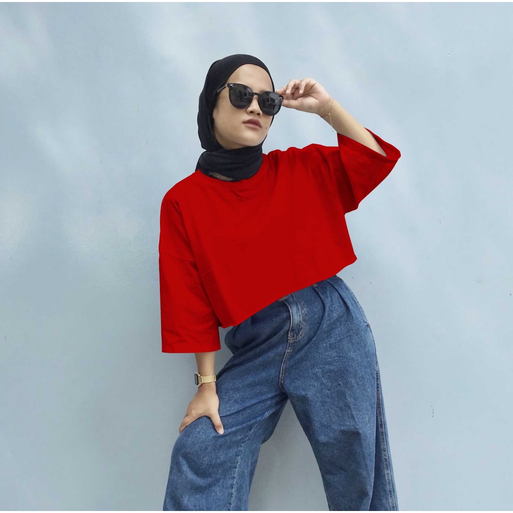 crop tee hijab