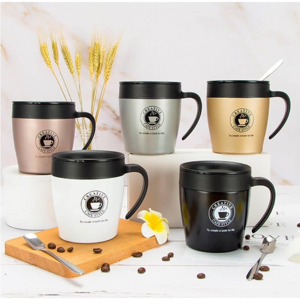 Jual Gelas Mug Leisure Vacuum Insulation Cup Stainless Steel 330ml