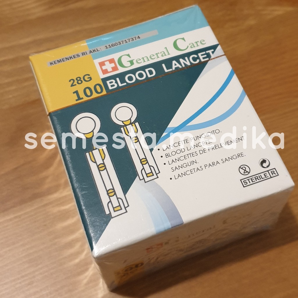 Jual BLOOD LANCET 28G / JARUM LANCET 28G UNTUK AUTOCHECK,EASY TOUCH ...