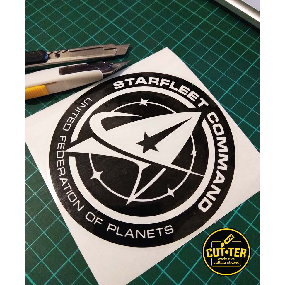 Jual cutting sticker STARFLEET COMMAND star trek | Shopee Indonesia