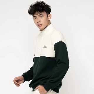 M231 Half Zip Mock Neck Fleece Back On Track Hijau 2578A
