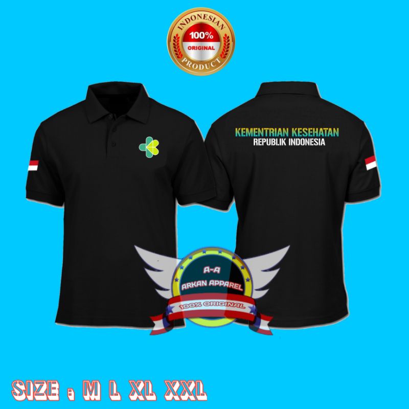 Jual Kaos Kerah Polo Shirt Kemenkes Ri Shopee Indonesia