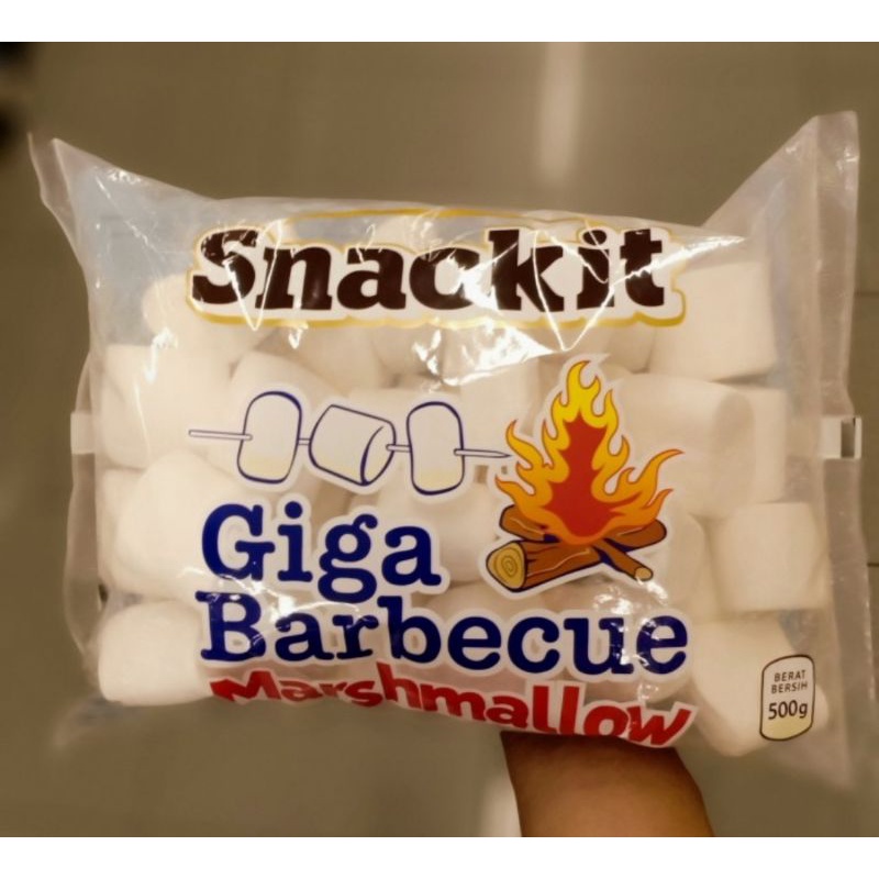 Jual Halal Giga Size Marshmallow Barbecue Camp Fire Besar Jumbo