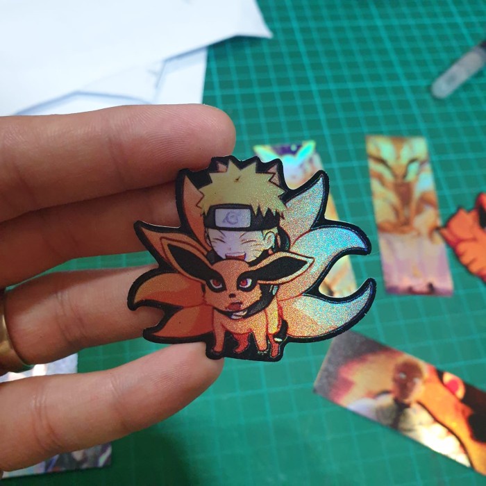 Jual Sticker Hologram Anime Psh Naruto Naruto Kurama Shopee