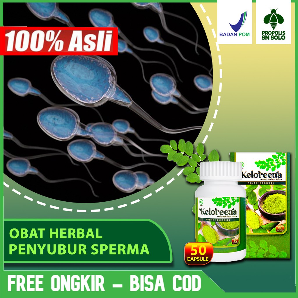 Jual Obat Penyubur Sperma Pria Kesuburan Penambah Sperma Sperma Encer Keloreena 50 Dan 100