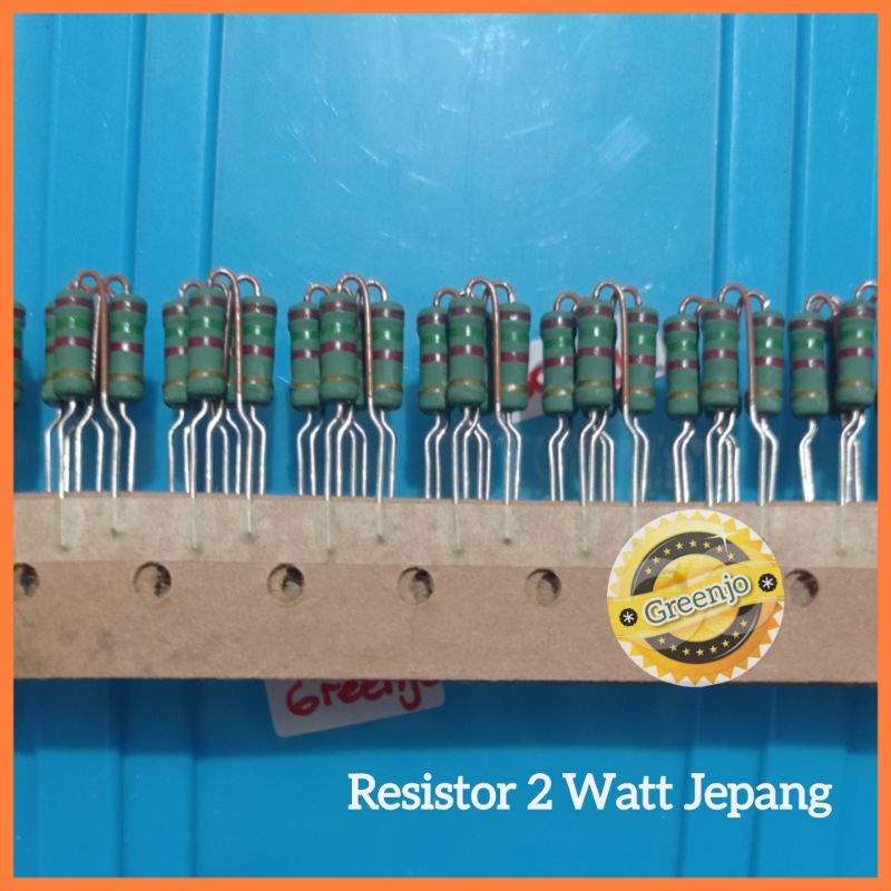 Jual Resistor Japan 2 Watt 10R 150R 47K Berbagai Nilai Japan Ke 1 2W Shopee Indonesia