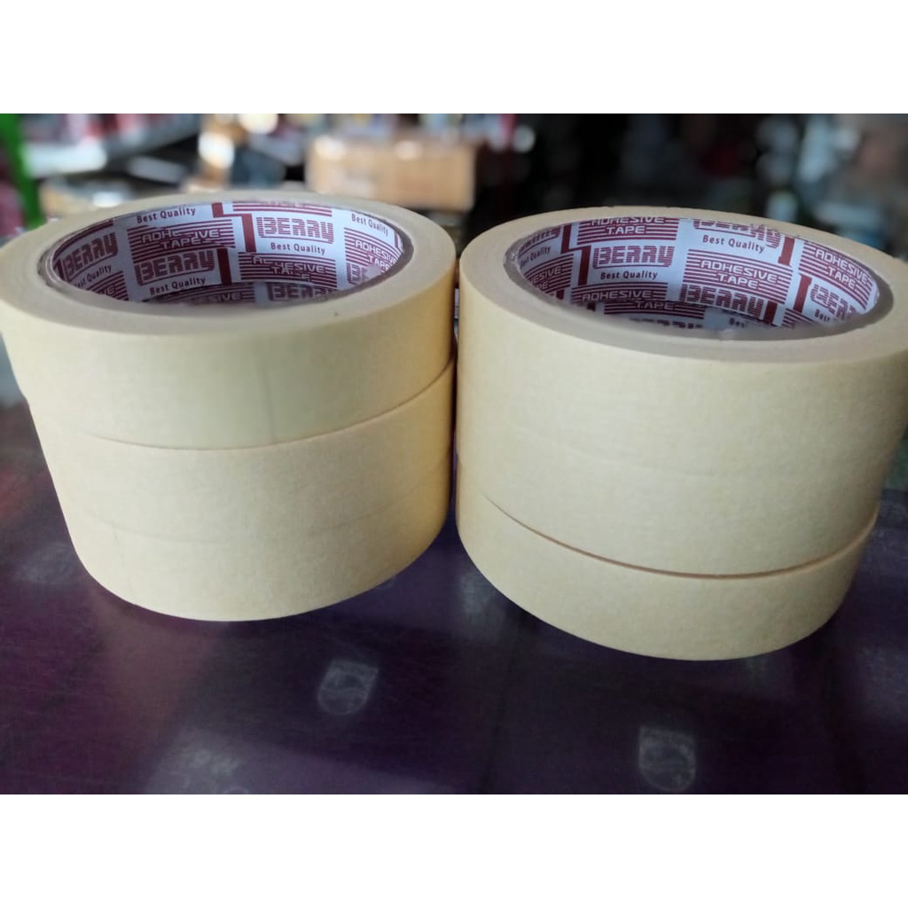 Jual Isolasi Kertas BERRY Kecil Ukuran 1 X 25 Mtr Shopee Indonesia