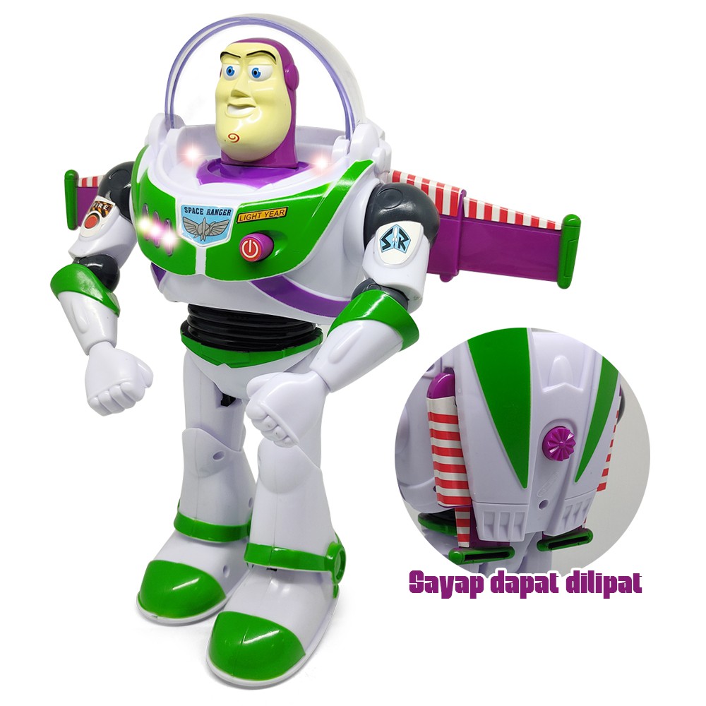 Jual Mainan Anak Robot Buzz Toy Story Lamp dan Suara Batere Operate