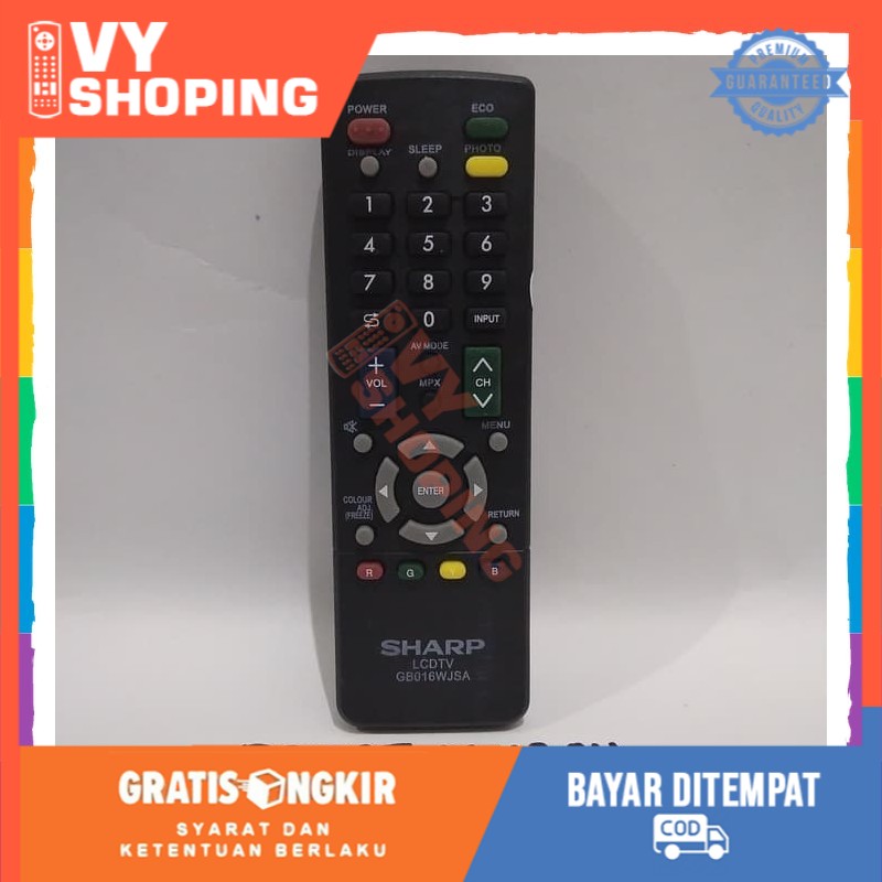 Jual Remot Remote Tv Sharp Aquos Lcd Led Gb Wjsa Original Pabrik Shopee Indonesia