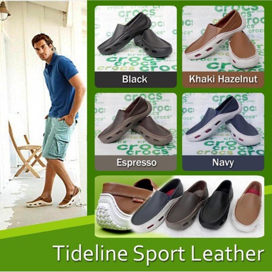 Crocs tideline sport on sale leather