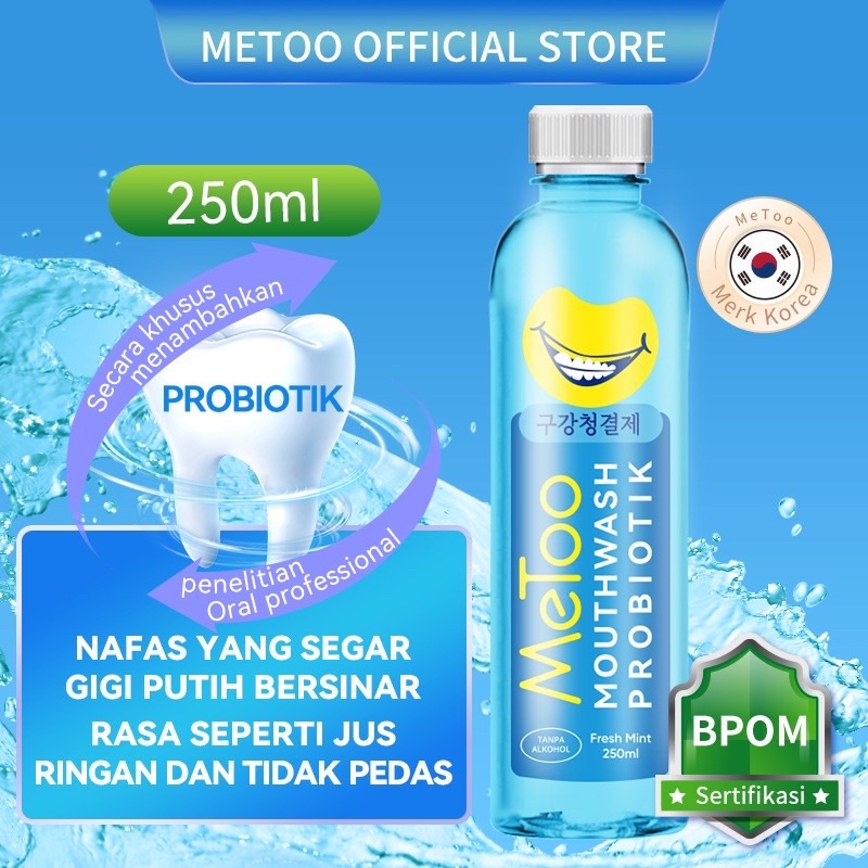 Jual Metoo Obat kumur Probiotik Penghilang plak gigi Metoo Mouthwash probiotik Me too Obat
