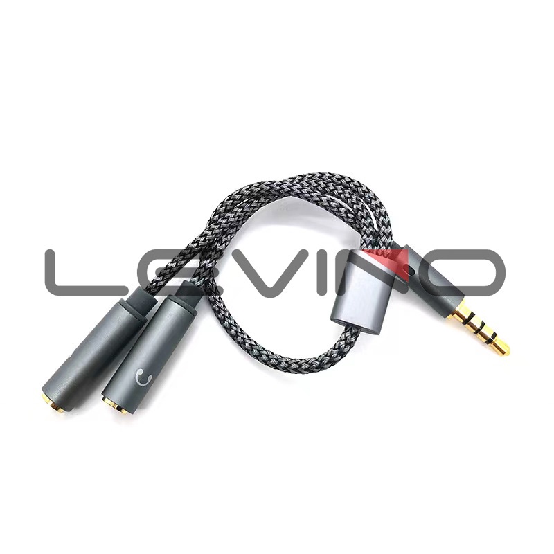 Jual Levino Audio Jack Splitter Audio Jack 35mm Male Ke Dual 35mm Female Hifi Micearphone 0545