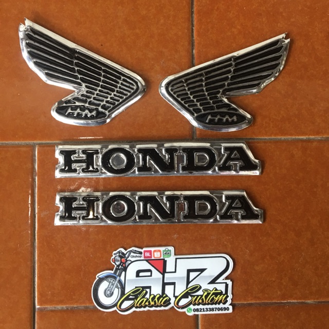 Jual Emblem Logo Tangki Tengki Gelatik Stainless Hitam Bagus Shopee Indonesia