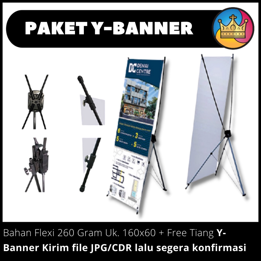 Jual PAKET Y-Banner YBanner Y Banner Print Spanduk Flexi Plus Tiang ...