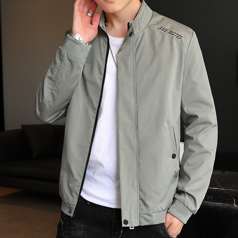 Jual Jaket Pria Korea Fashion Style Jaket Kasual Bisbol Seragam Jaket