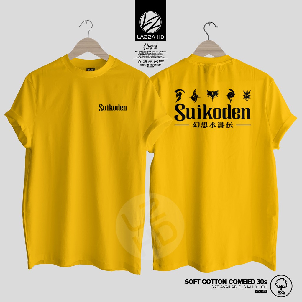 Jual Kaos Baju Distro Anime Suikoden True Rune Rpg Kualitas Distro Premium Tshirt Game Jepang