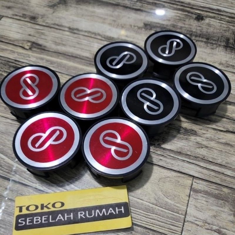 Jual dop velg dop roda variasi logo enkei honda brio mobilio freed dan ...