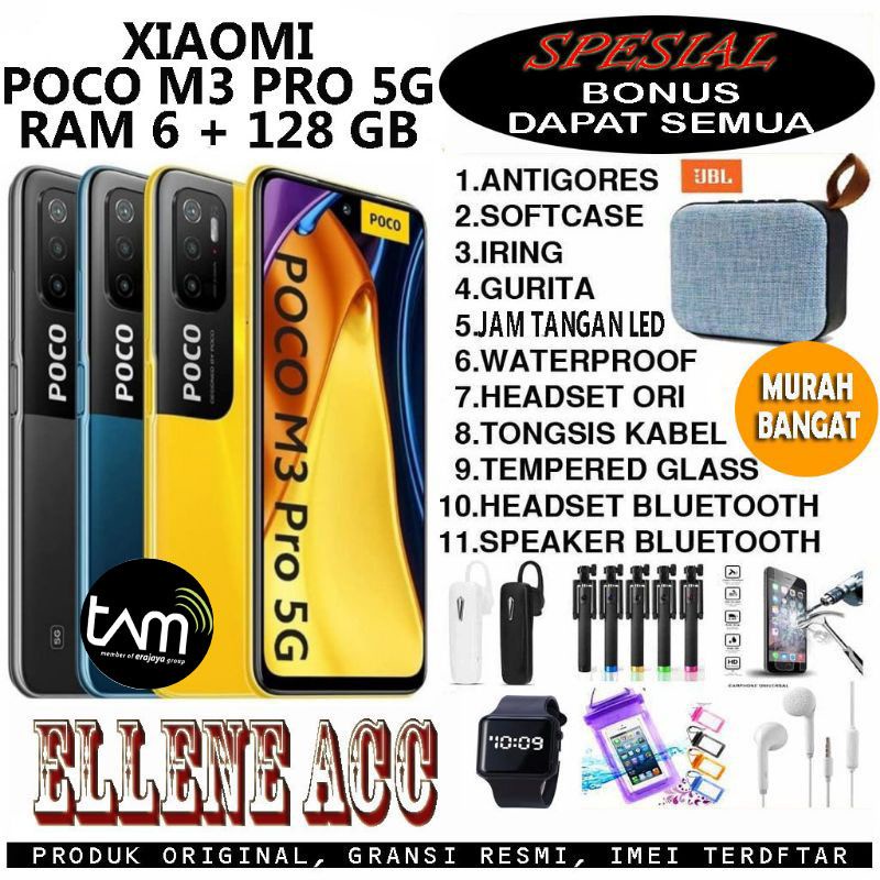 Jual Xiaomi Poco M3 Pro 5g Nfc Ram 464 6128 Gb Garansi Resmi Shopee Indonesia 7423