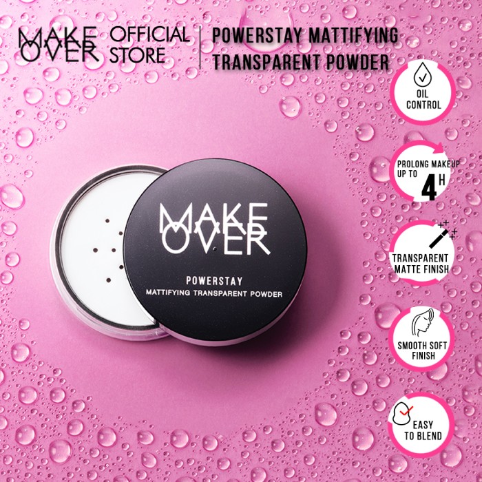 Jual Make Over POWERSTAY Mattifying Transparent Powder 11g | Shopee ...