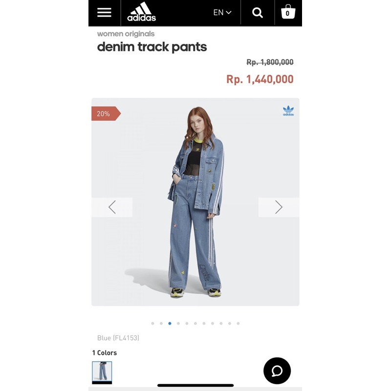 Jual Adidas Denim Track Pants | Shopee Indonesia