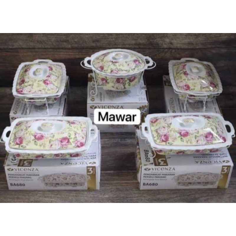 Jual Prasmanan Vicenza Set (Mawar/Melati) | Shopee Indonesia