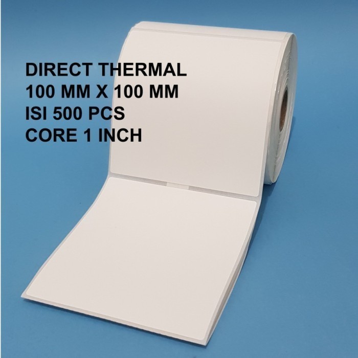 Jual MURAH LABEL STIKER BARCODE 100 X 100 MM 500PCS STICKER THERMAL 10 ...