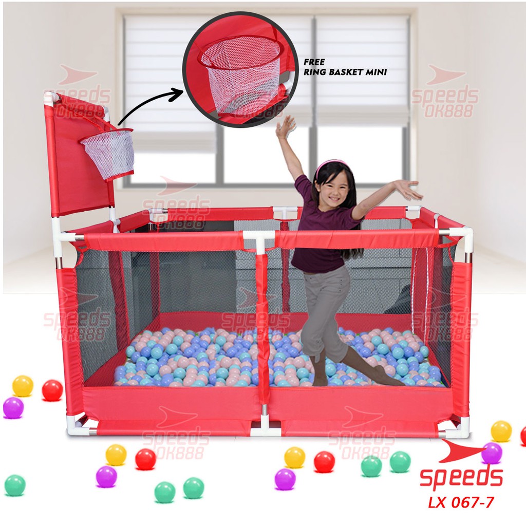 Jual SPEEDS Kolam Mandi Bola Keranjang Mandi Bola Mainan Tenda Anak