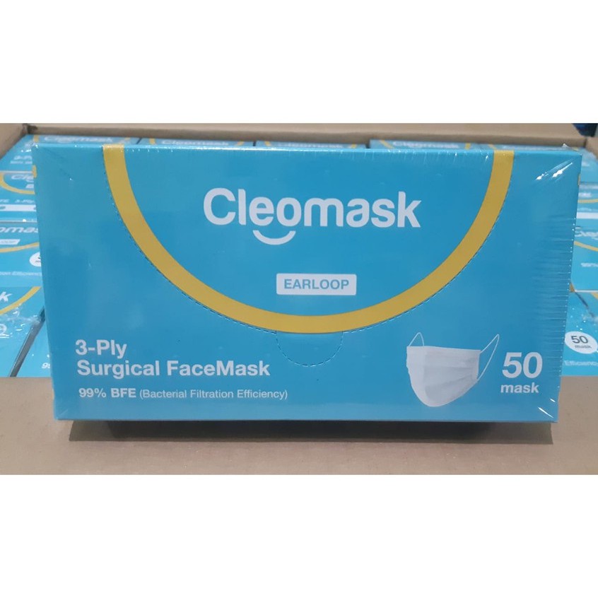 Jual CLEO MASK - MASKER MEDIS EARLOOP 3 PLY | Shopee Indonesia