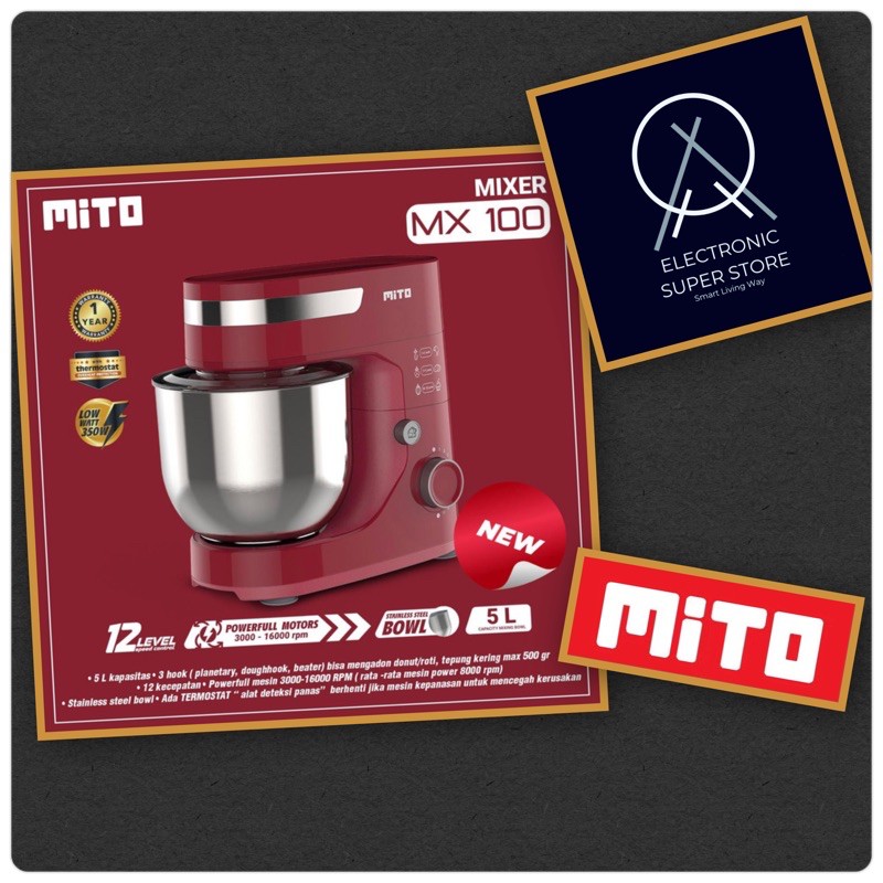Jual STAND MIXER MITO MX-100 SUPER LOW WATT | Shopee Indonesia