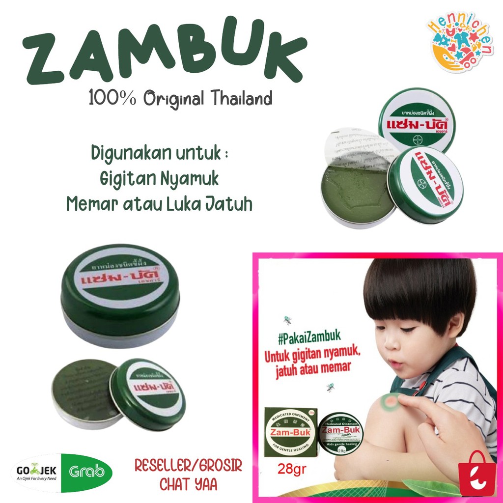 Jual ZAMBUK 100 ORIGINAL ZAMBUK THAILAND BANGKOK 8gr 18 gr 25 gr 36 gr